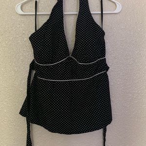 Vintage Polka Dots Halter neck